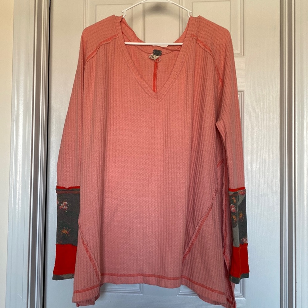 Free People Coral Swing Long Sleeve